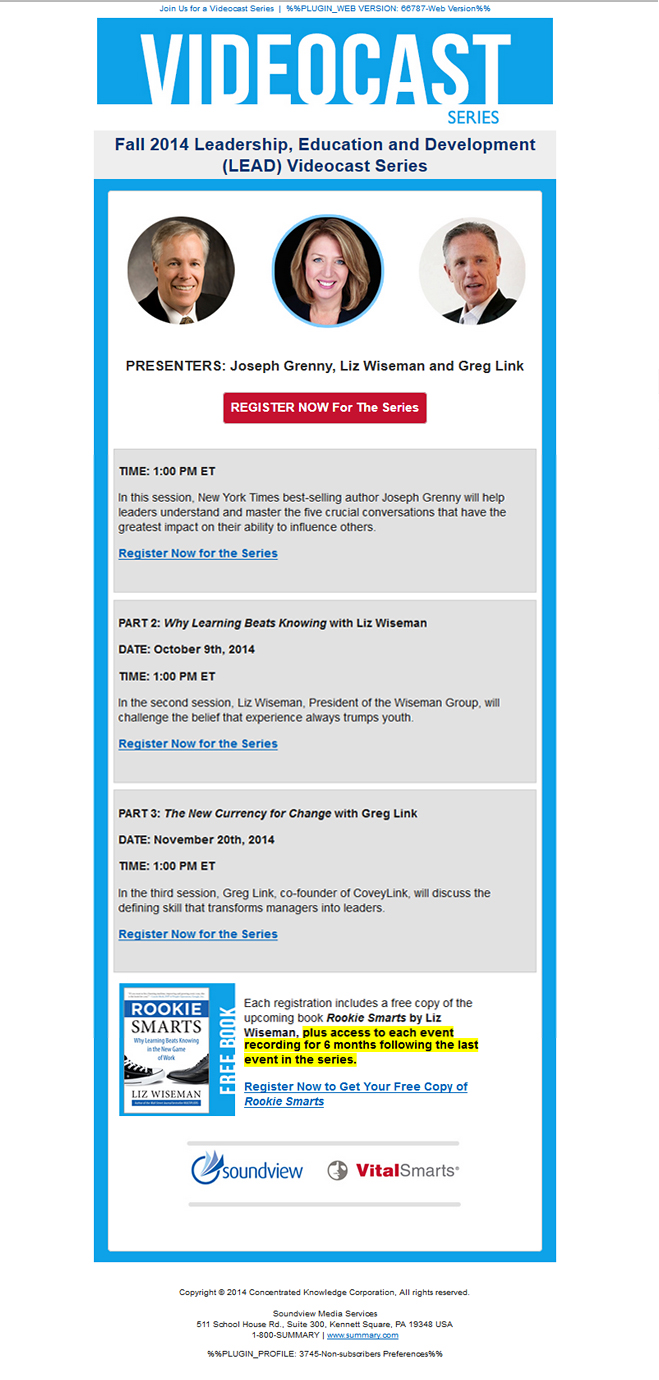 Course Enrollment Email