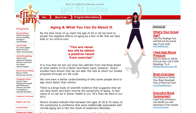 Be Fit Over Fifty
