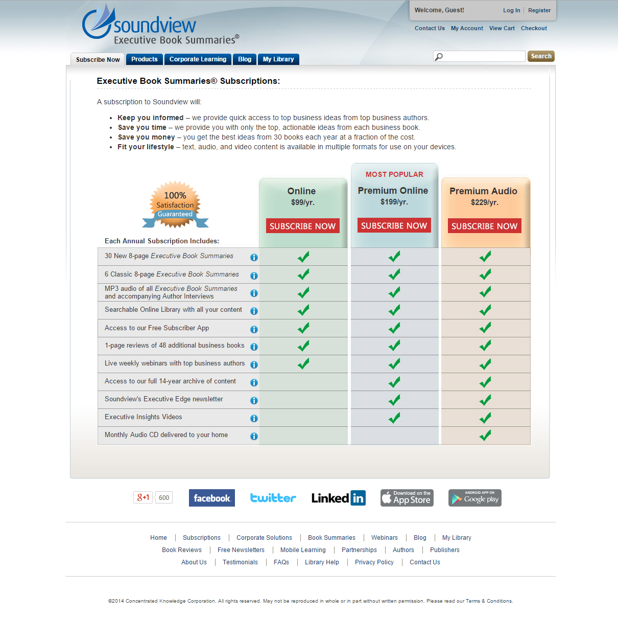 Soundview Subscription
